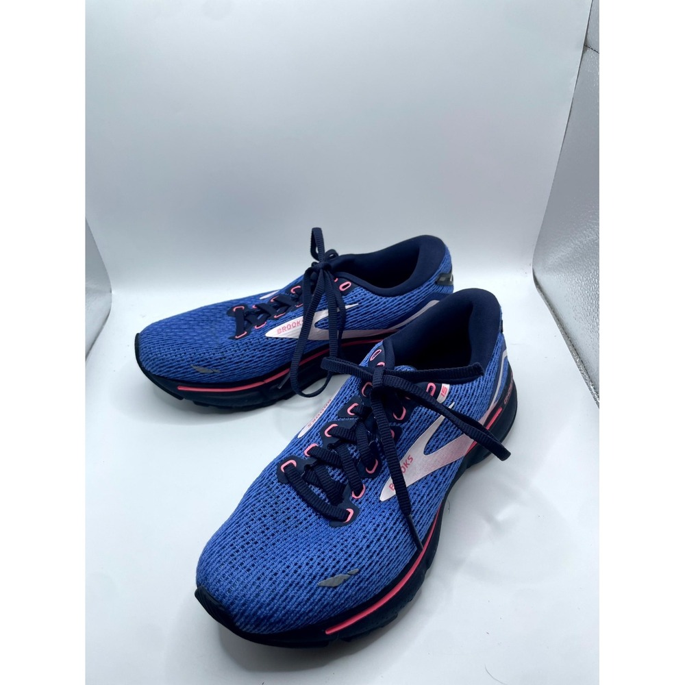 Brooks Ghost 15 Womens US 6 Sneakers Blue Peacoat Pink Athletic Running Shoes